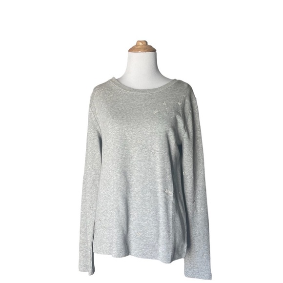 Loft Long Sleeve Embroidered Tee - Picture 1 of 7